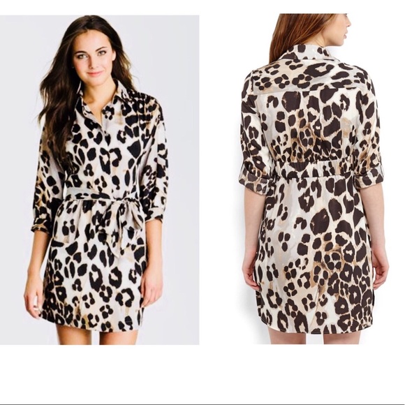 eliza j leopard print dress